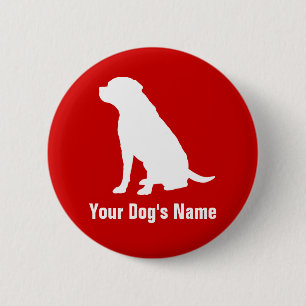 Labrador Retriever ラブラドール・レトリーバー 6 Cm Round Badge