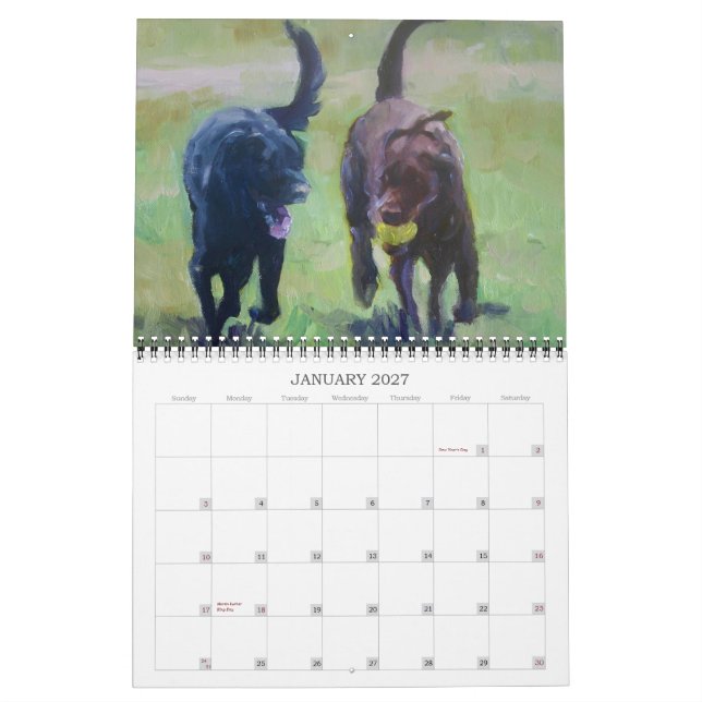 Labrador Retriever 2012 Art Calendar (Jan 2027)