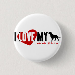Labrador Retriever 3 Cm Round Badge