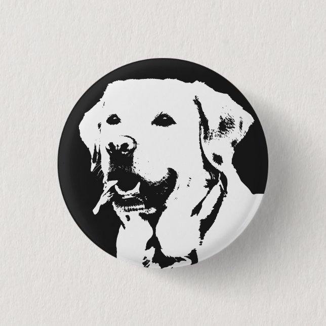 Labrador Retriever 3 Cm Round Badge (Front)