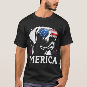 Labrador Retriever 4Th Of July Merica Patriotic  T-Shirt
