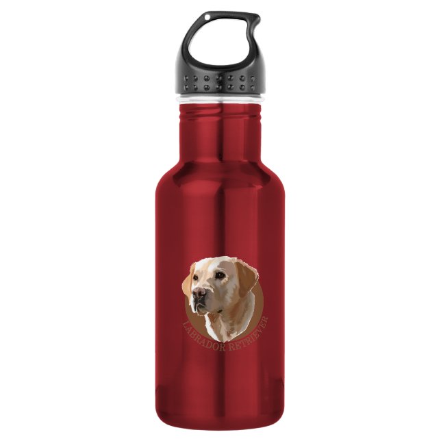 Labrador Retriever 532 Ml Water Bottle (Front)