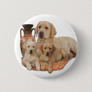 Labrador Retriever 6 Cm Round Badge