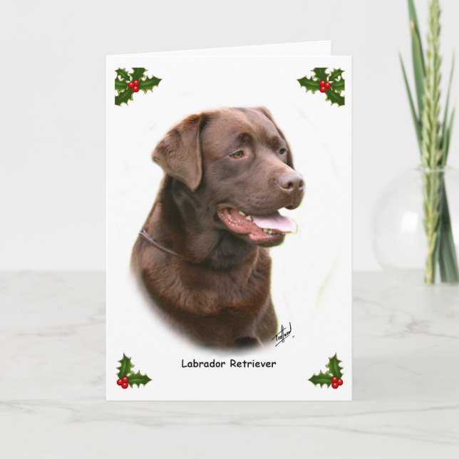 Labrador Retriever 9Y243D-004a Holiday Card (Front)