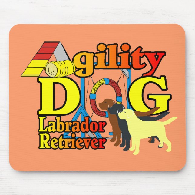 Labrador Retriever Agility Mouse Mat (Front)