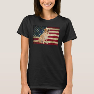 Labrador retriever American Flag labra dog Animal  T-Shirt