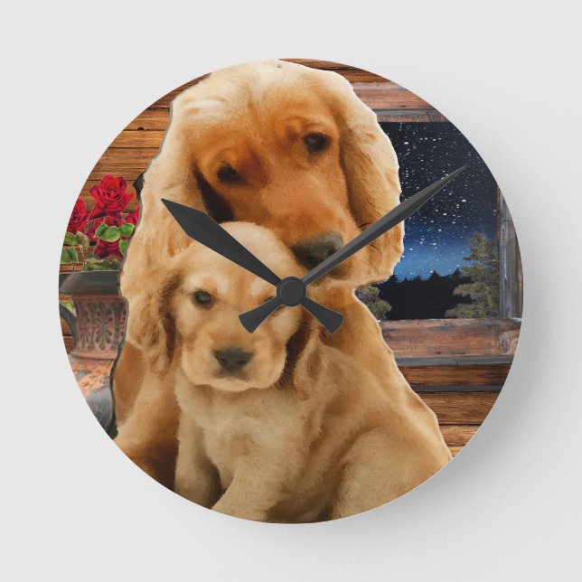 Labrador retriever art clock (Front)