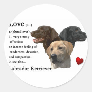 Labrador Retriever Art Gifts Classic Round Sticker