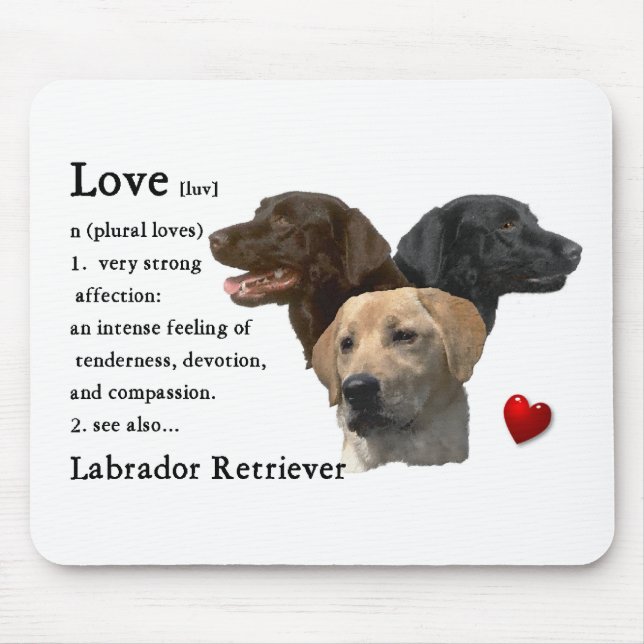 Labrador Retriever Art Gifts Mouse Mat (Front)
