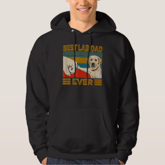 Labrador Retriever Best Lab Dad Ever Vintage Hoodie