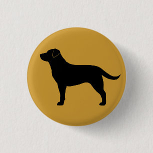 Labrador Retriever (Black) 3 Cm Round Badge