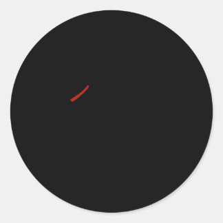 Labrador Retriever Black Lab Classic Round Sticker