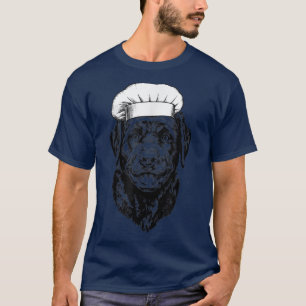 Labrador Retriever Black Lab Dog Cook Chef Funny C T-Shirt