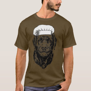 Labrador Retriever Black Lab Dog Cook Chef Funny C T-Shirt