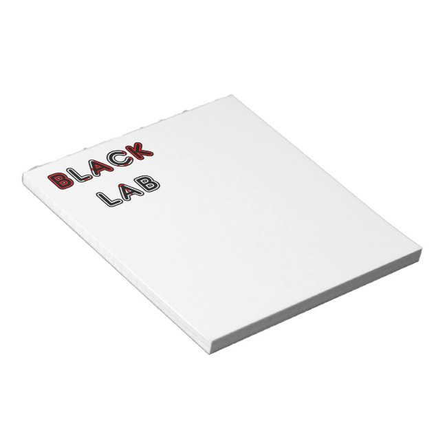 Labrador Retriever Black Lab Flag In Name Notepad (Angled)