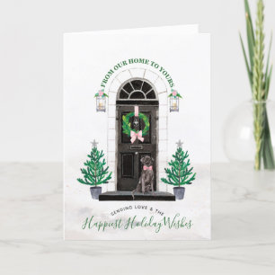Labrador Retriever Black Lab Holiday Greeting Card