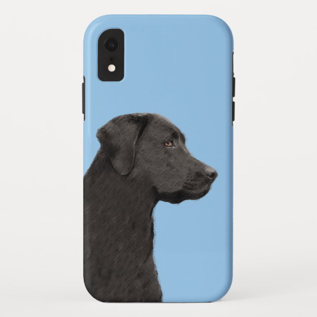 Labrador Retriever Black Painting Original Dog Art Case-Mate iPhone Case (Back)