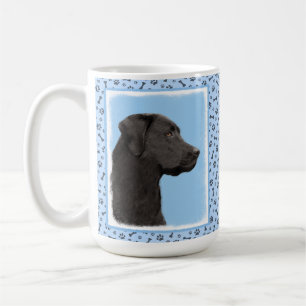 Labrador Retriever Black Painting Original Dog Art Coffee Mug