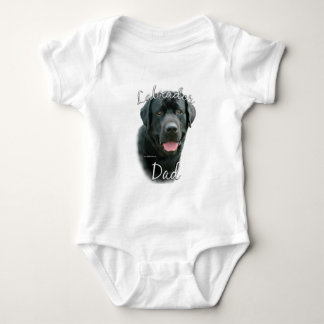 Labrador Retriever (blk) Dad 2 Baby Bodysuit