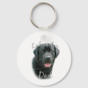 Labrador Retriever (blk) Dad 2 Key Ring