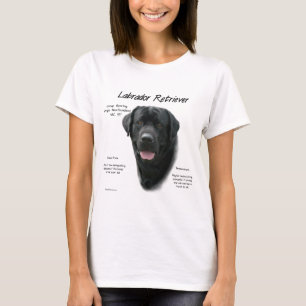 Labrador Retriever (blk) History Design T-Shirt