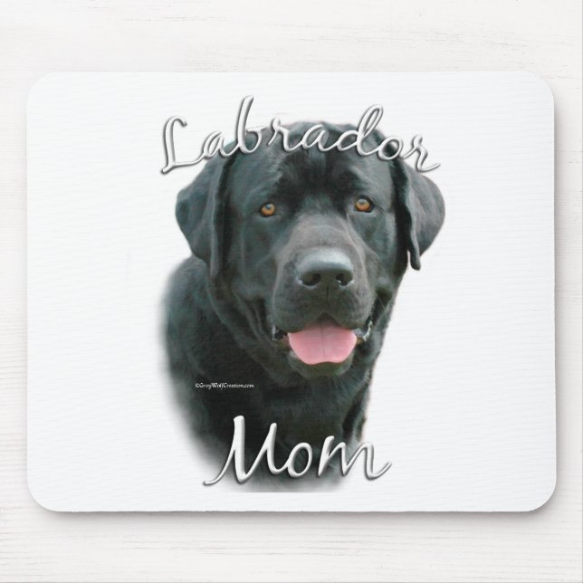 Labrador Retriever (blk) Mum 2 Mouse Mat (Front)