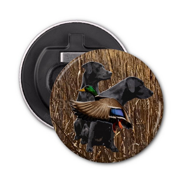 Labrador Retriever Bottle Opener, Duck Hunting Bottle Opener (Front)