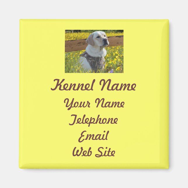 Labrador Retriever Breeder Magnet (Front)