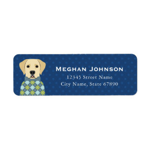 Labrador Retriever Bulldog Return Address Labels