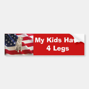 Labrador Retriever Bumper Sticker My Kids