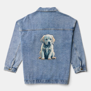 Labrador Retriever Calm Puppy Denim Jacket