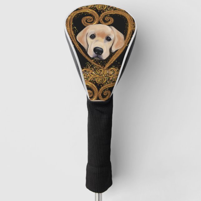 Labrador Retriever  Canvas Print Golf Head Cover (Front)
