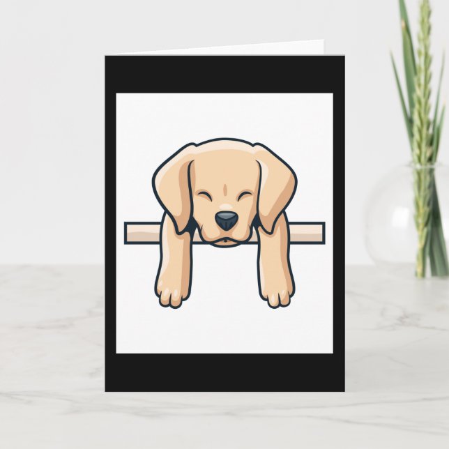 Labrador retriever card (Front)