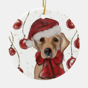 LABRADOR RETRIEVER CERAMIC TREE DECORATION