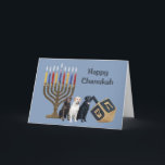 Labrador Retriever  Chanukah Card Menorah Dreidel<br><div class="desc">Remembering family and friends during the Chanukah season is a wonderful way to keep in touch with the people you love and care about. I created these dog Chanukah cards with love and care and I am sure anyone who loves dogs will be delighted to receive them. You do have...</div>