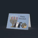 Labrador Retriever  Chanukah Card Menorah Dreidel<br><div class="desc">Remembering family and friends during the Chanukah season is a wonderful way to keep in touch with the people you love and care about. I created these dog Chanukah cards with love and care and I am sure anyone who loves dogs will be delighted to receive them. You do have...</div>