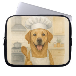 Labrador Retriever Chef Funny Home Cooking Laptop Sleeve