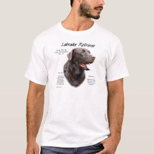 Labrador Retriever (chocolate) History Design T-Shirt