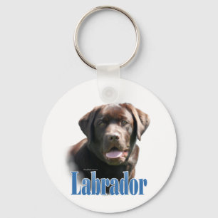 Labrador Retriever (chocolate) Name Key Ring