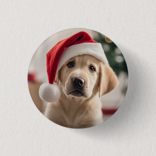 Labrador Retriever Christmas 3 Cm Round Badge