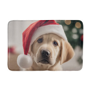 Labrador Retriever Christmas Bath Mat