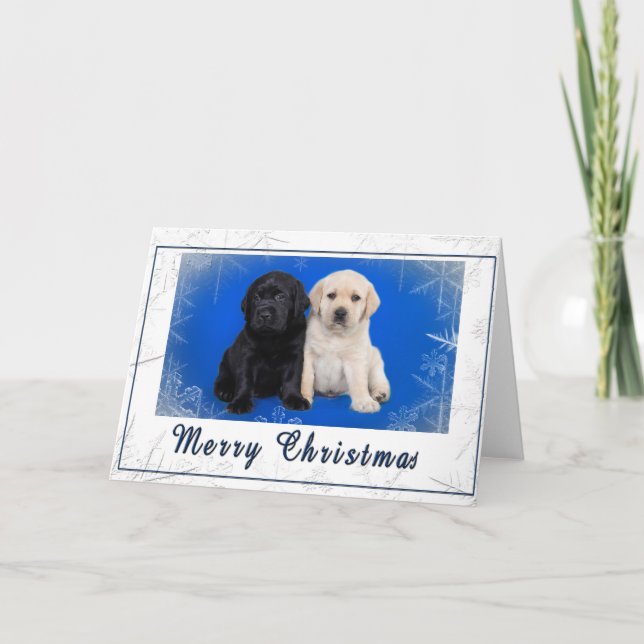 Labrador retriever christmas card (Front)