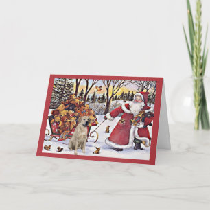Labrador Retriever Christmas Card Santa Bears2