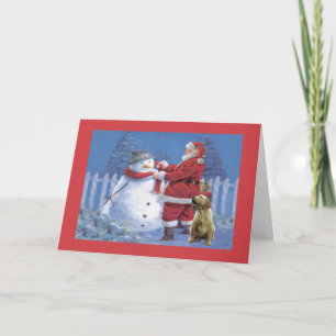 Labrador Retriever  Christmas Card Santa Snowman4