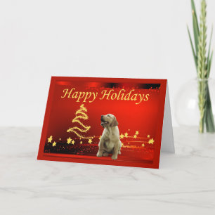 Labrador Retriever Christmas Card Stars3