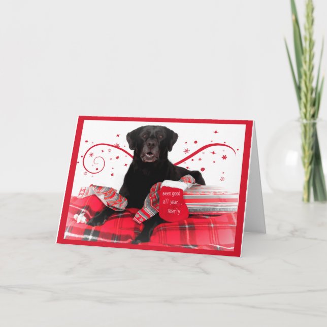 Labrador Retriever Christmas Cards (Front)