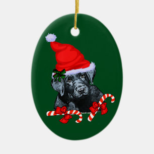 Labrador Retriever Christmas Ceramic Tree Decoration
