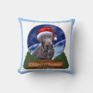 Labrador Retriever Christmas Cushion