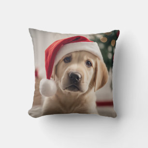 Labrador Retriever Christmas Cushion