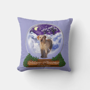 Labrador Retriever Christmas Cushion